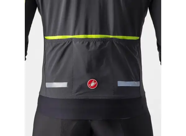 Castelli Flight Air pánska bunda gray/lime