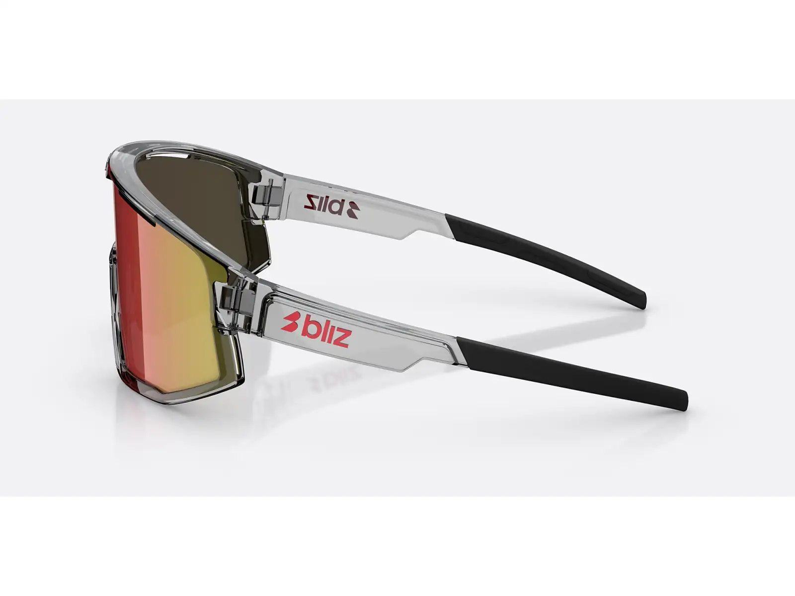 Bliz Fusion slnečné okuliare Transparent Dark Grey/Brow Red Multi