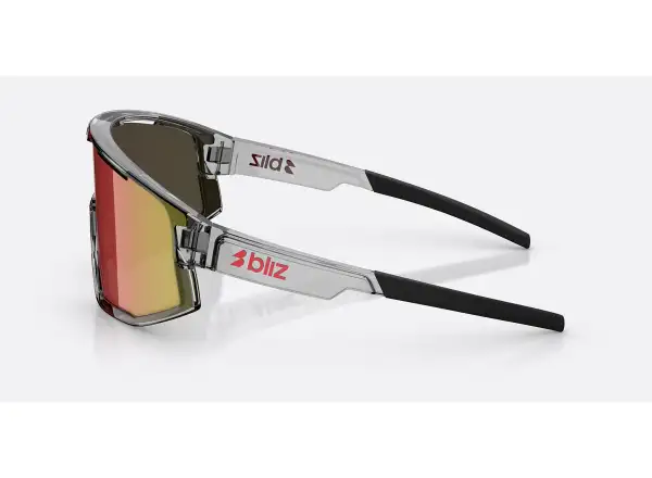 Bliz Fusion slnečné okuliare Transparent Dark Grey/Brow Red Multi