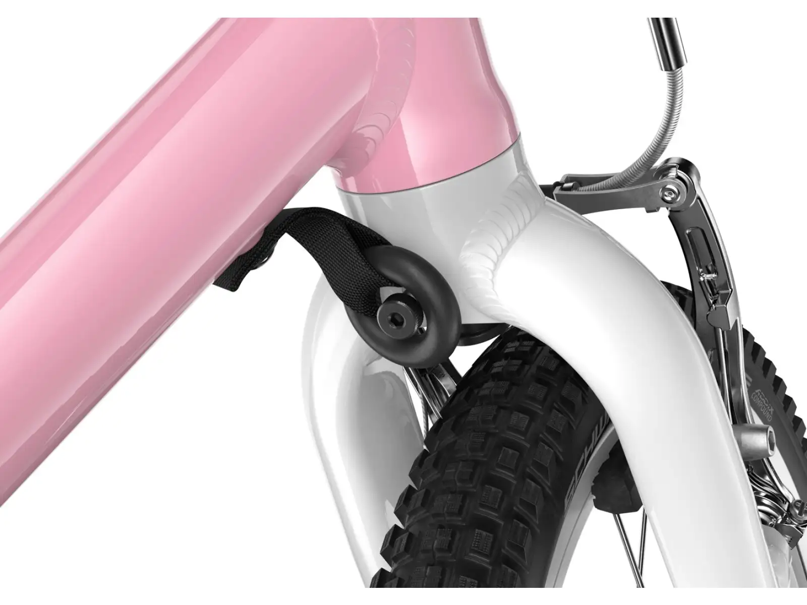 Woom GO 1 Plus detské odrážadlo 14" farba Powder Pink