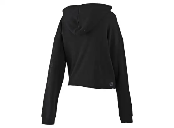 Troy Lee Designs Dámske podpis kvetinové Crop pulóver mikina čierna