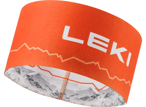 Leki XC Headband čelenka White-orange Jedna veľkosť