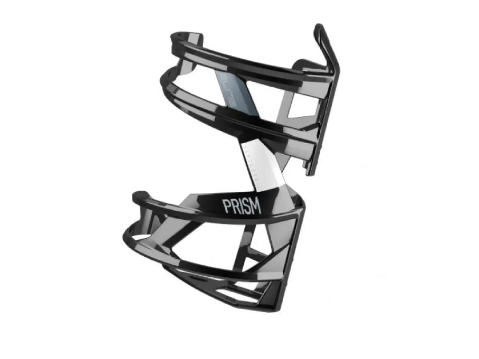 Elite Prism Left košík na fľašu bočný ľavý lesklá čierna/biela