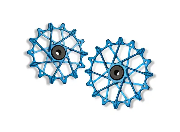 Garbaruk kladky prehadzovačky pre Sram Transmision 14+16z modrá