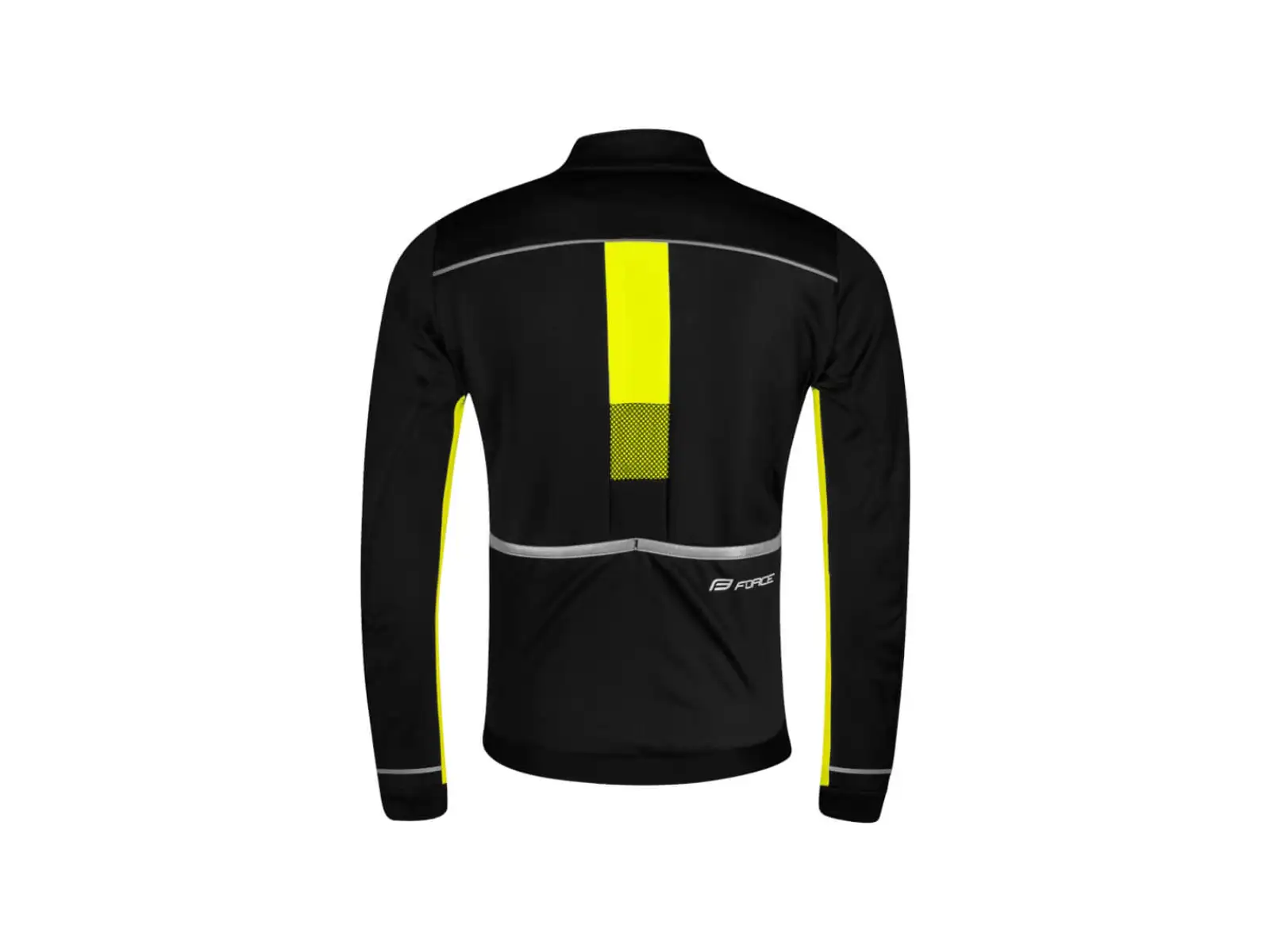 Detská bunda Force Frost Black/Fluo Yellow