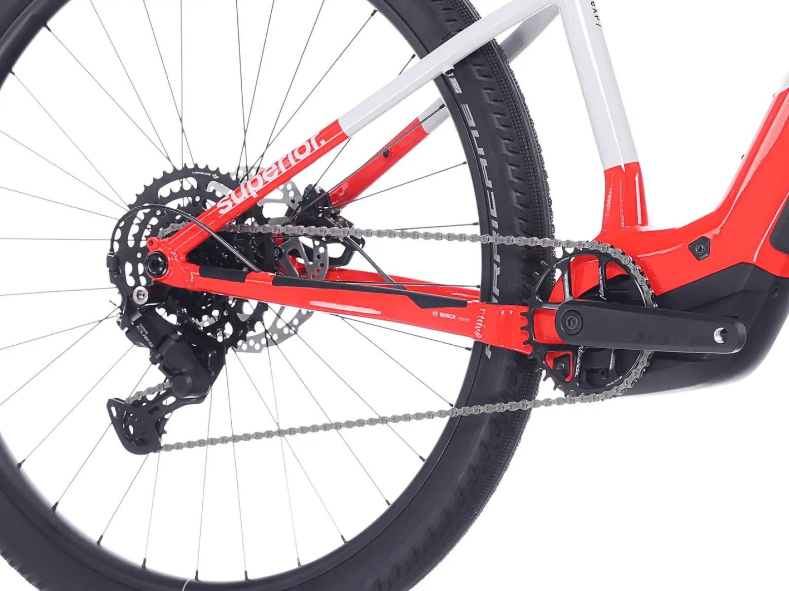 Superior eXP 6.3 horský elektrobicykel Gloss Grey/Red