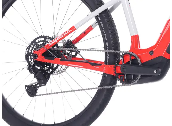 Superior eXP 6.3 horský elektrobicykel Gloss Grey/Red