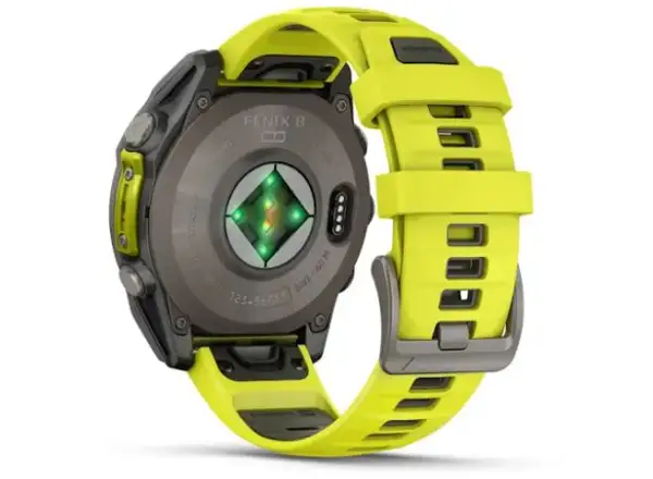 Garmin fenix 8 - 47 mm Solar Sapphire inteligentné hodinky Titanium Yellow/Graphite