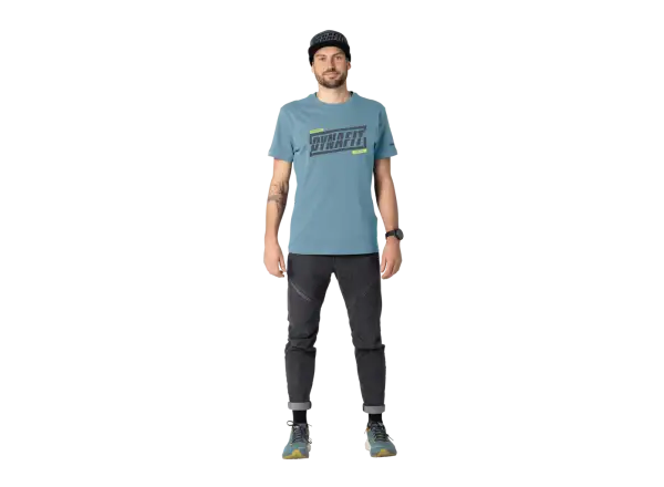 Dynafit Graphic Cotton pánske tričko krátky rukáv Smoke Blue