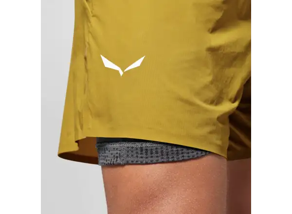 Salewa Pedroc Durastretch 2v1 pánske kraťasy Olive Oil