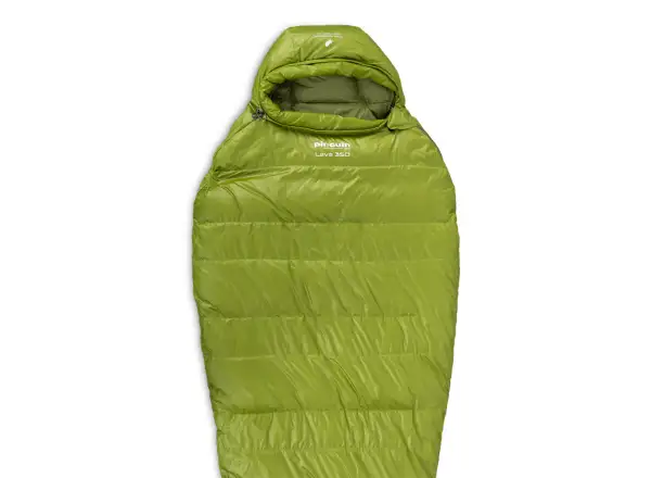 Pinguin Lava 350 spací vak 195 cm zelená ľavá
