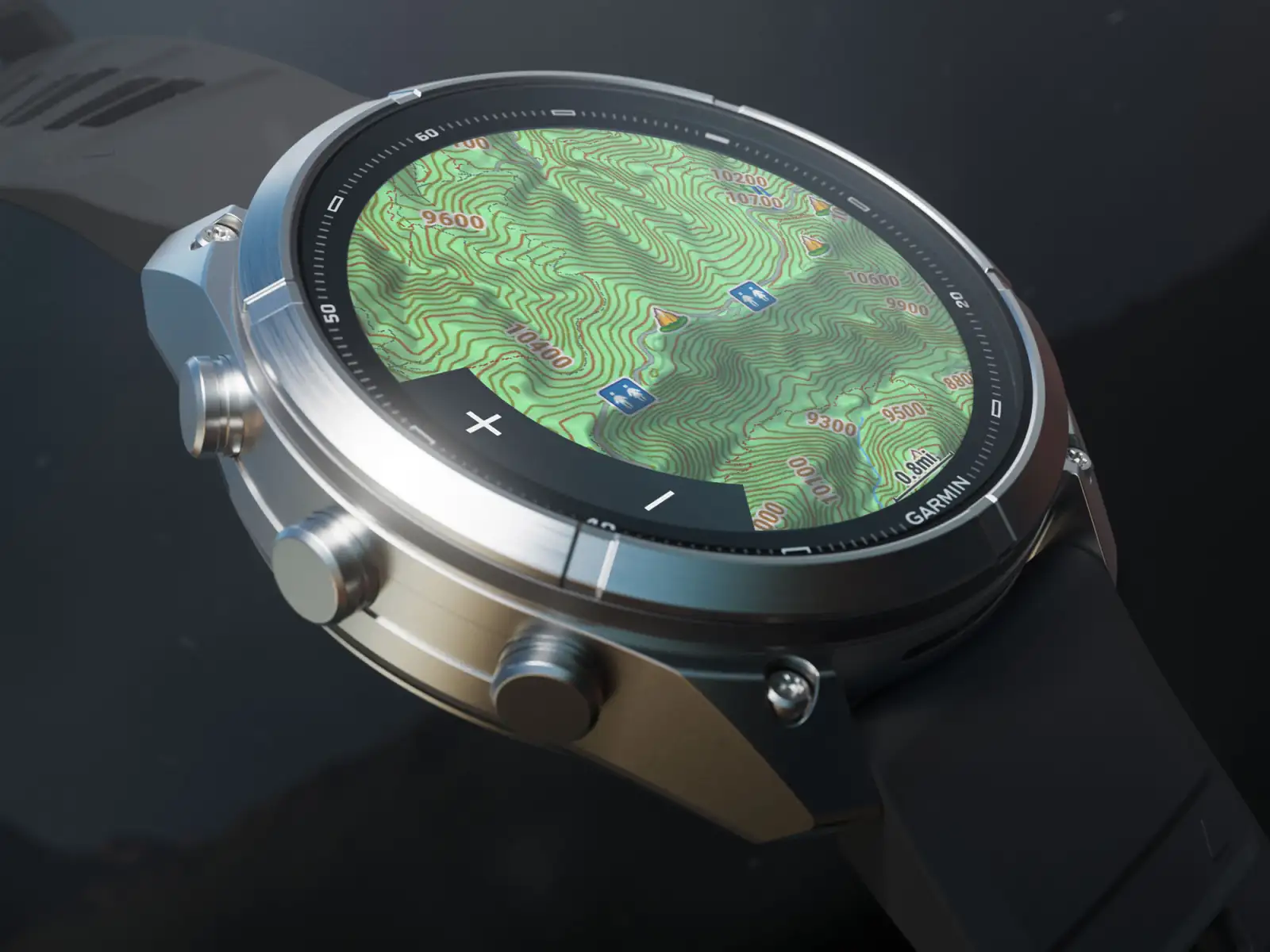 Garmin Fénix 9 Pro inReach 51 mm inteligentné hodinky Carbon gray DLC Titanium Black/Pebble gray