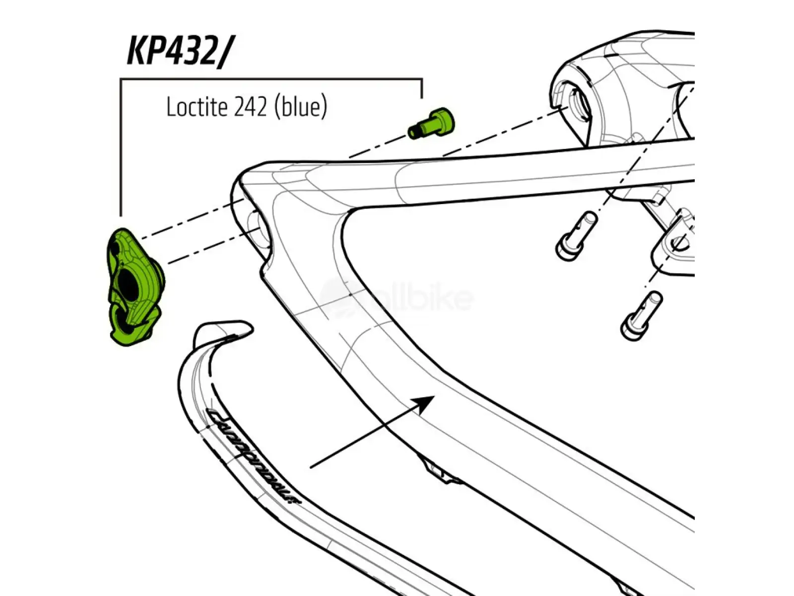 Cannondale KP432 pätka pre Scalpel-Si 2017