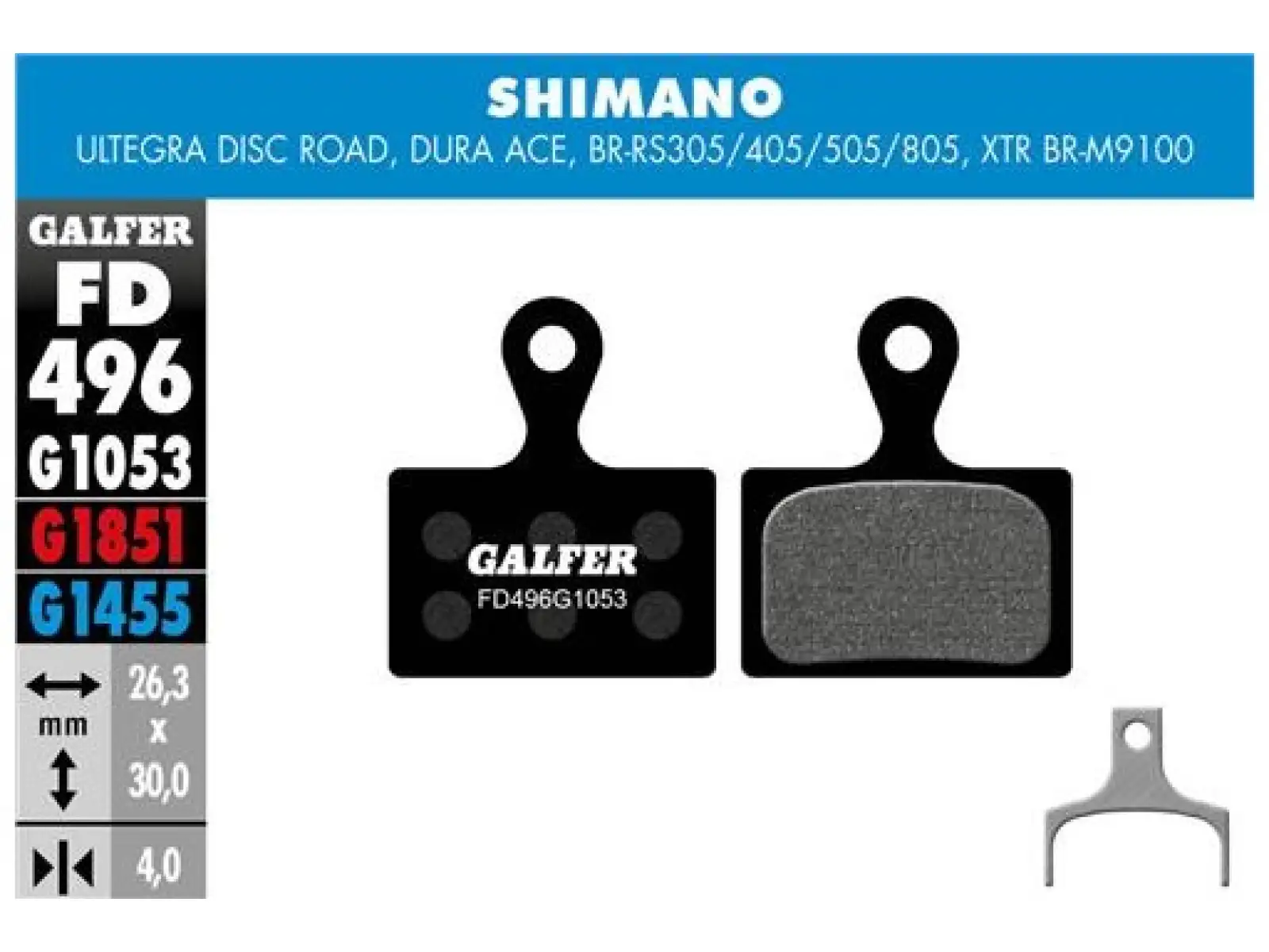 Galfer FD496 Standard G1053 brzdové doštičky pre Shimano