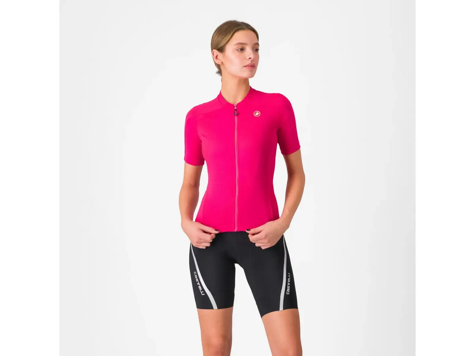 Castelli Velocissima 3 dámske kraťasy s trakmi Black/Silver
