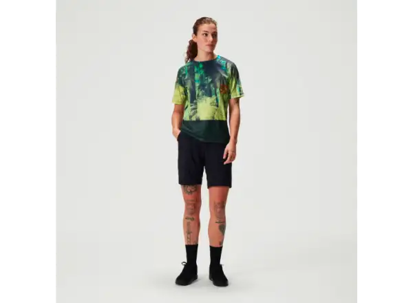 Endura Tropical Tee Print LTD dámsky dres krátky rukáv Ghillie Green
