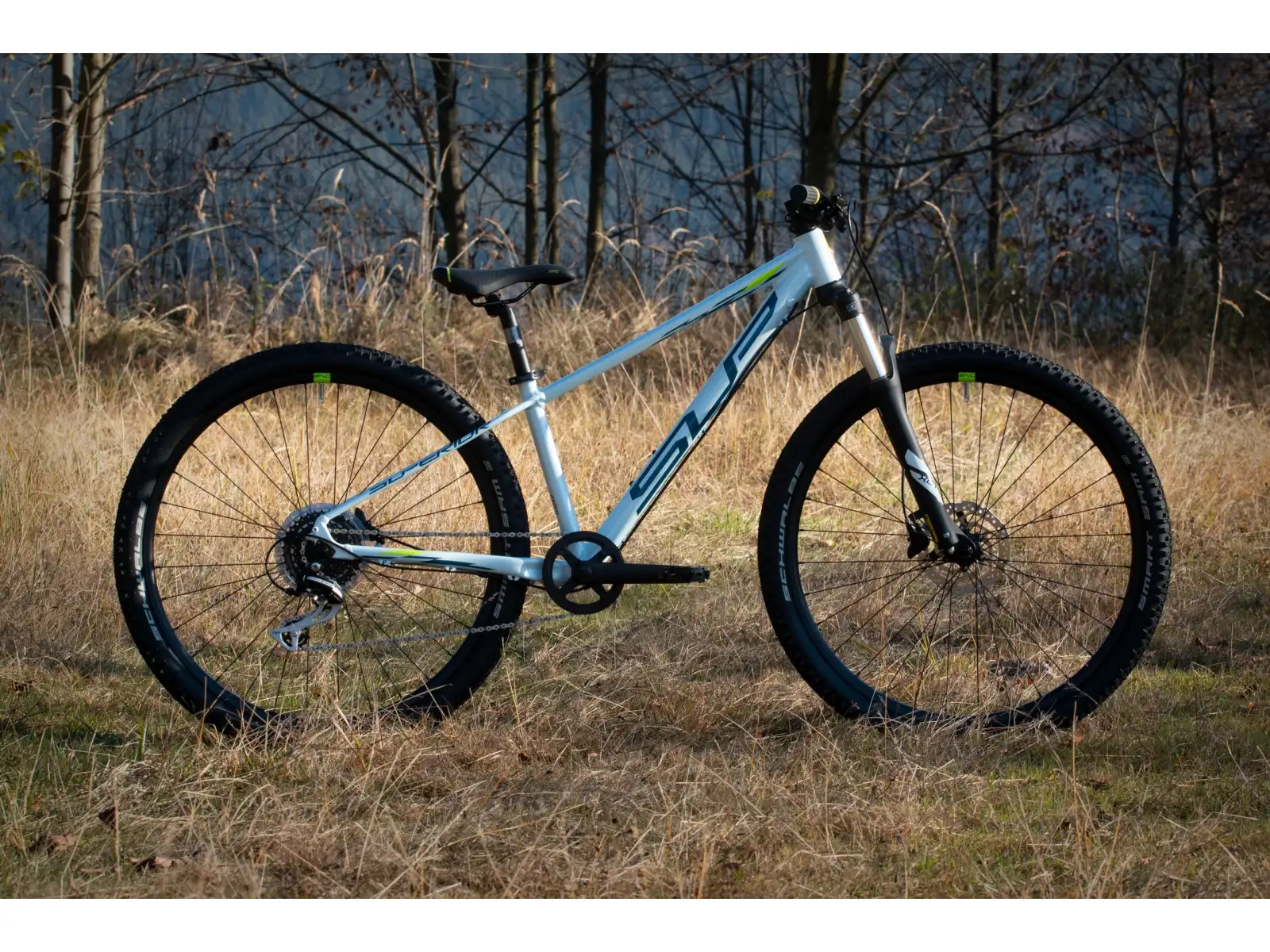 Superior Racer XC 27 DB Gloss White/Blue/NeonYellow Detský horský bicykel