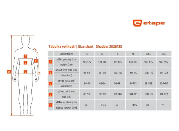 Etape Shadow pánska mikina modrá XL