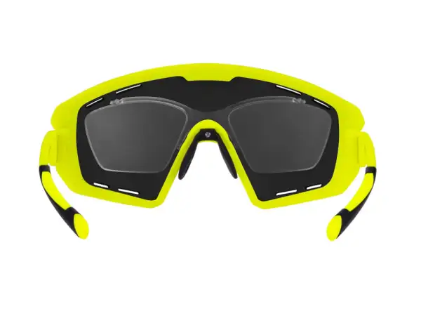 Force Ombro Plus cyklistické okuliare fluo/čierne laser sklá