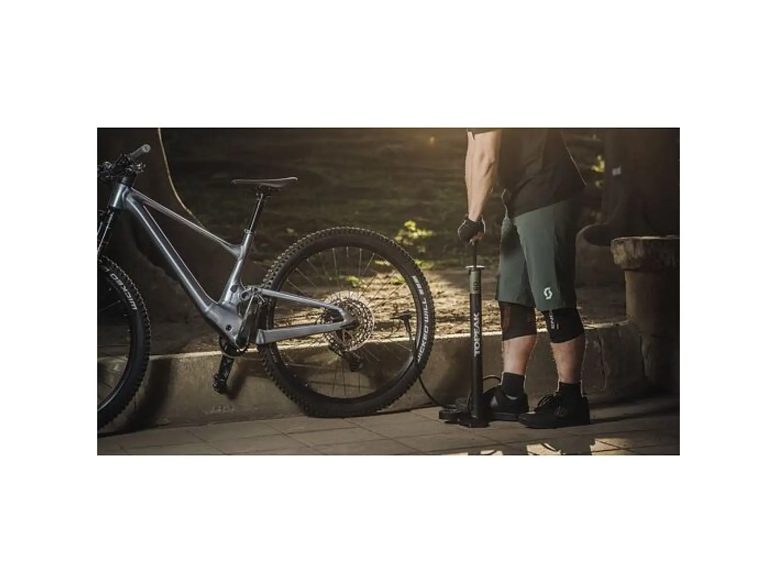 Topeak JoeBlow Mountain EX dielenská pumpa čierna/zelená
