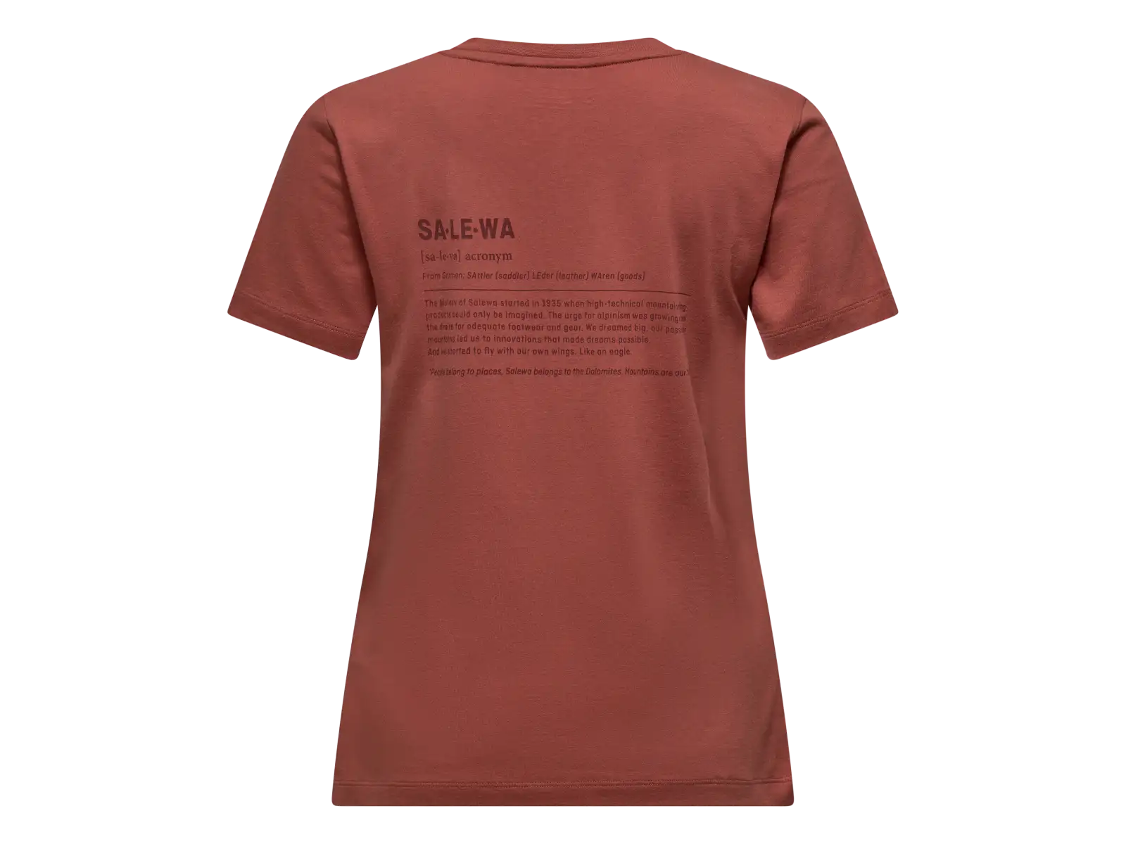 Salewa Eagle Vocab T-shirt dámske tričko krátky rukáv Etruscan red