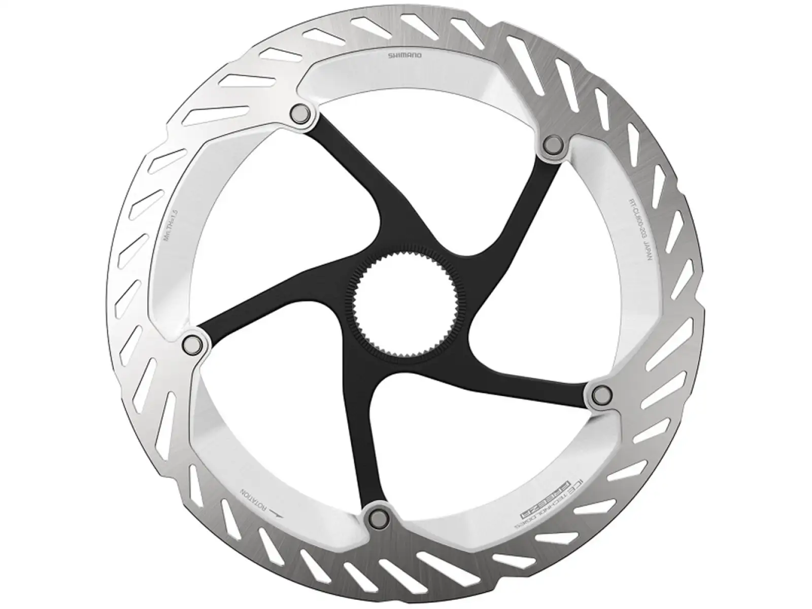 Shimano RT-CL800 brzdový kotúč 180 mm, center lock, Ice Tech, vonkajší lock ring