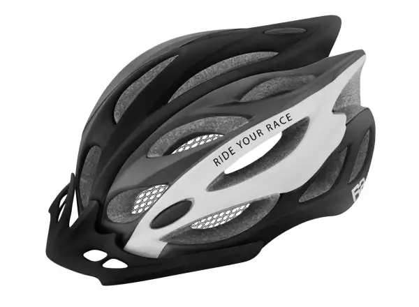 R2 Wind MTB prilba matná čierna/sivá/biela
