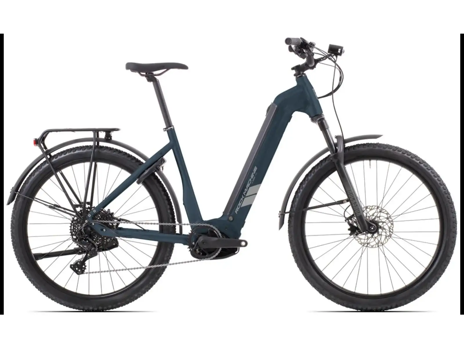 Rock Machine eRokk B90 City nízkonástupový elektrobicykel Matte Nightstrom Blue