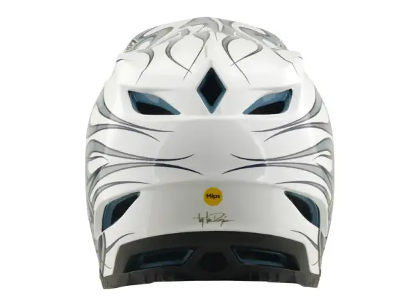 Troy Lee Designs D4 Composite MIPS prilba Torched white/Silver