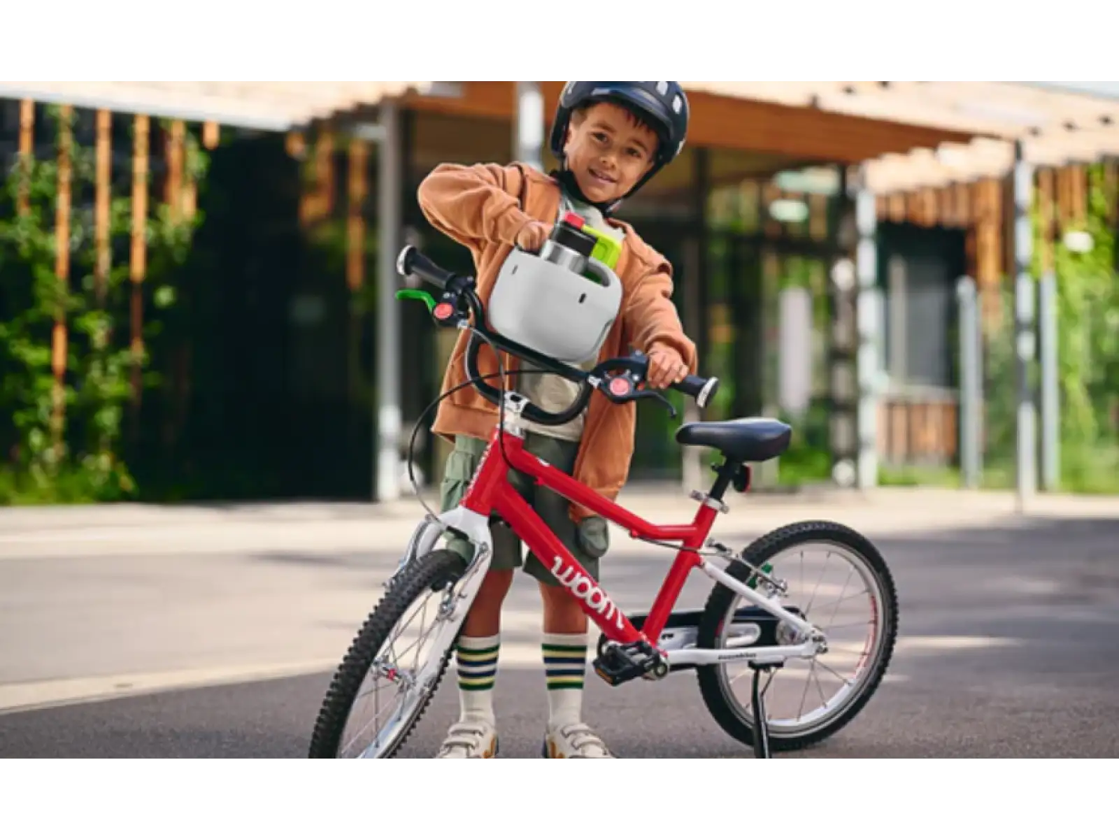 Woom POP košík na bicykel Marshmallow Pink
