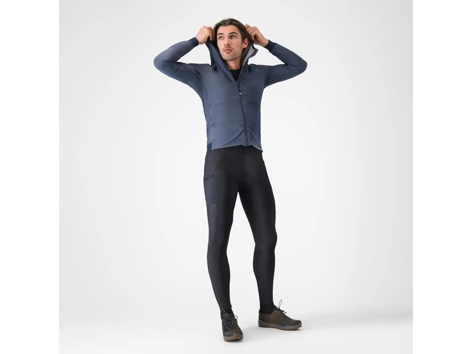 Castelli Fly Unltd Jacket pánska bunda Dark Steel Blue