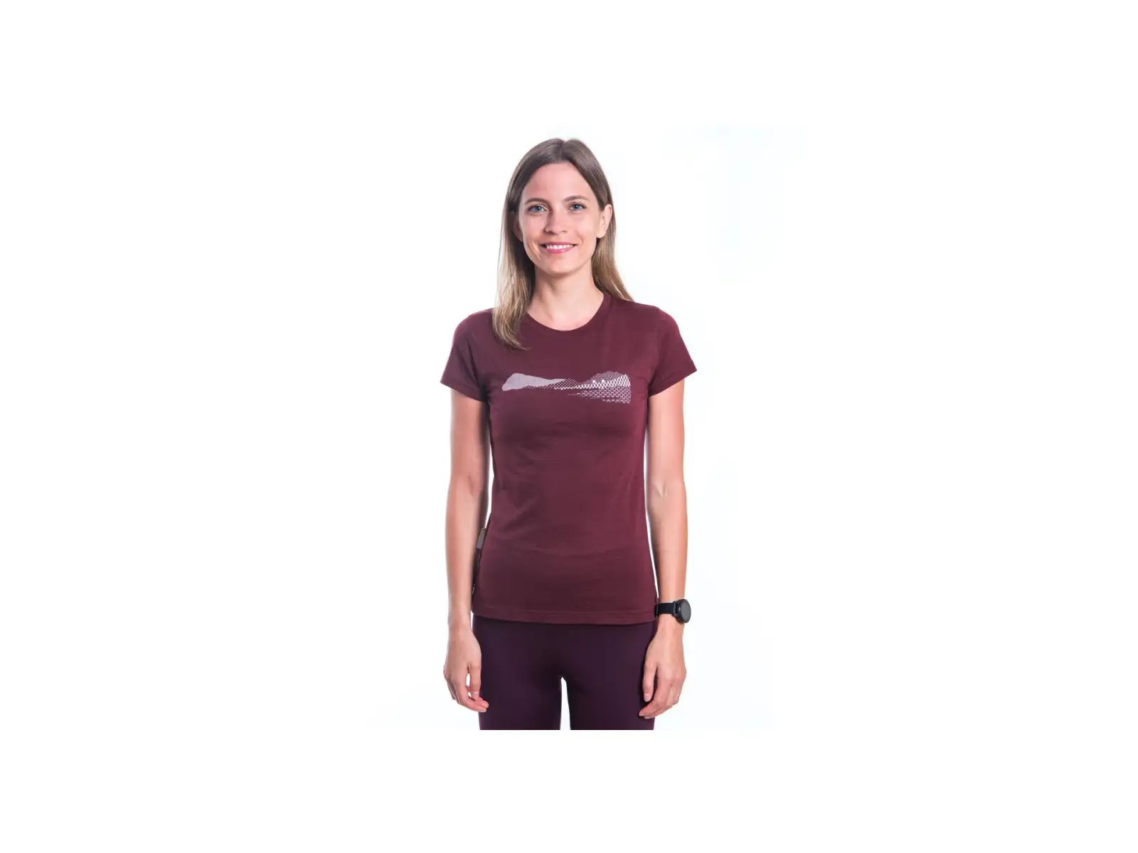 Sensor Merino Air PT Hills dámske tričko krátky rukáv Port Red