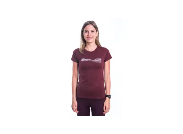Sensor Merino Air PT Hills dámske tričko krátky rukáv Port Red