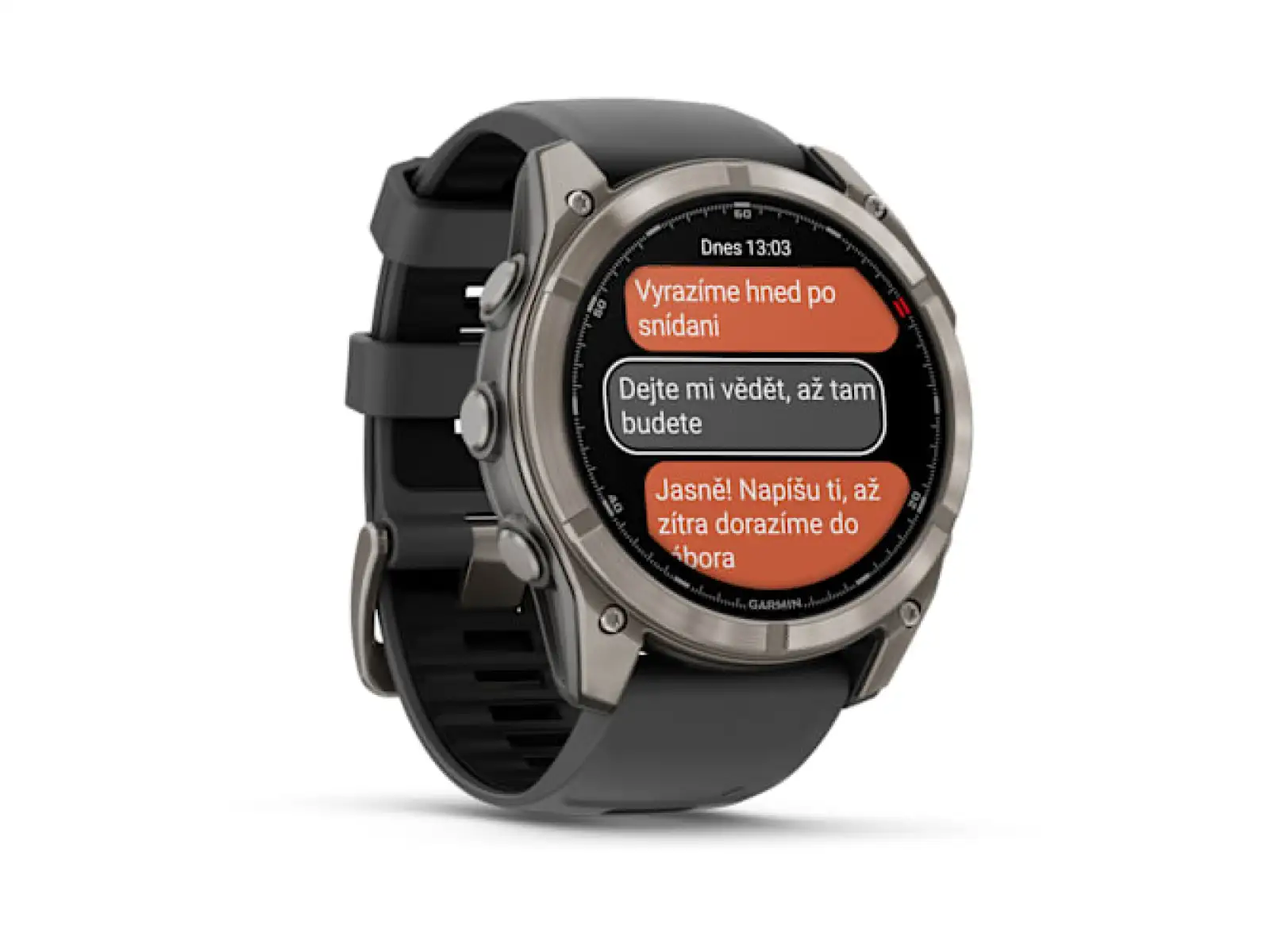 Garmin fenix 8 Pro 51 mm AMOLED Sapphire smart hodinky Titanium Graphite/Black