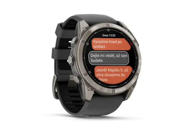 Garmin fenix 8 Pro 51 mm AMOLED Sapphire smart hodinky Titanium Graphite/Black