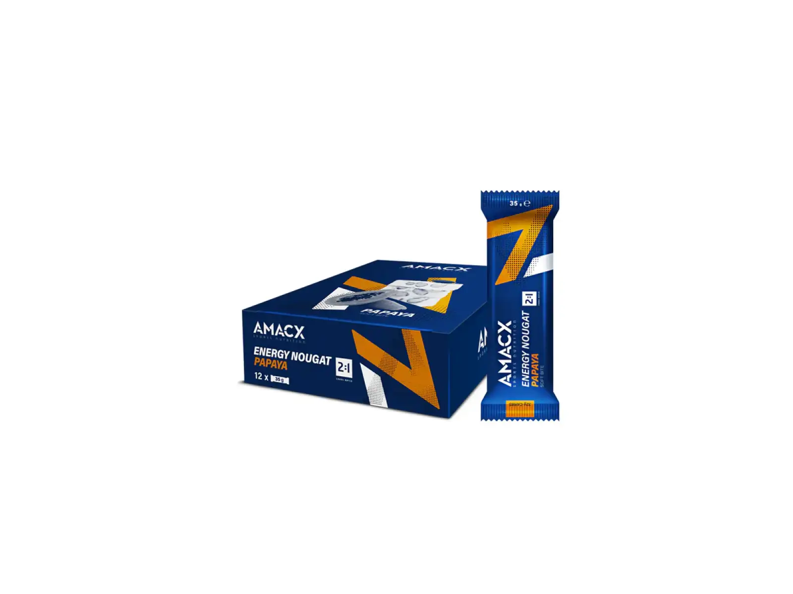 Amacx Energy Nougat energetická tyčinka 12 x 37 g