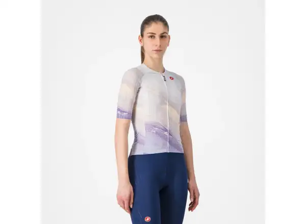 Castelli Aero Pro 8S dámsky dres krátky rukáv Multicolor Purple