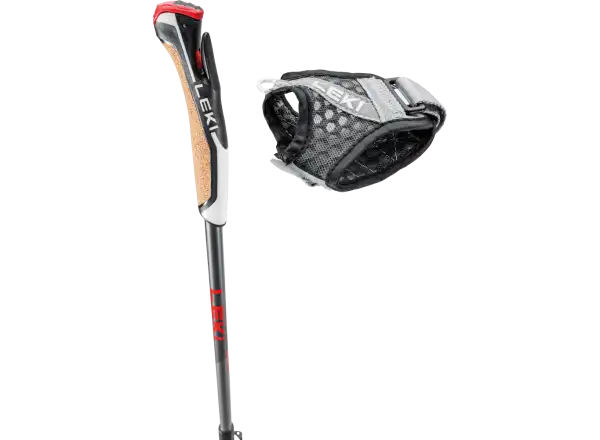 Leki Instructor Lite trekingové palice Dark anthracite/Gray/Red vel.100-125 cm