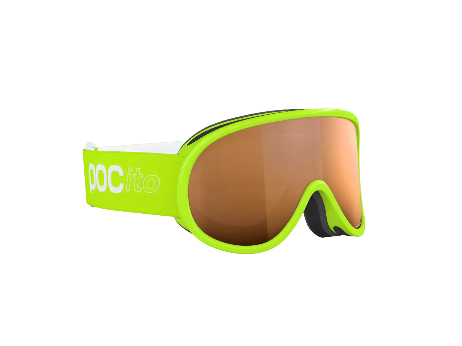 POC POCito Retina detské lyžiarske okuliare Fluorescent Yellow/Green/Partly Sunny Light Orange