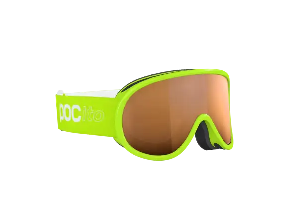 POC POCito Retina detské lyžiarske okuliare Fluorescent Yellow/Green/Partly Sunny Light Orange