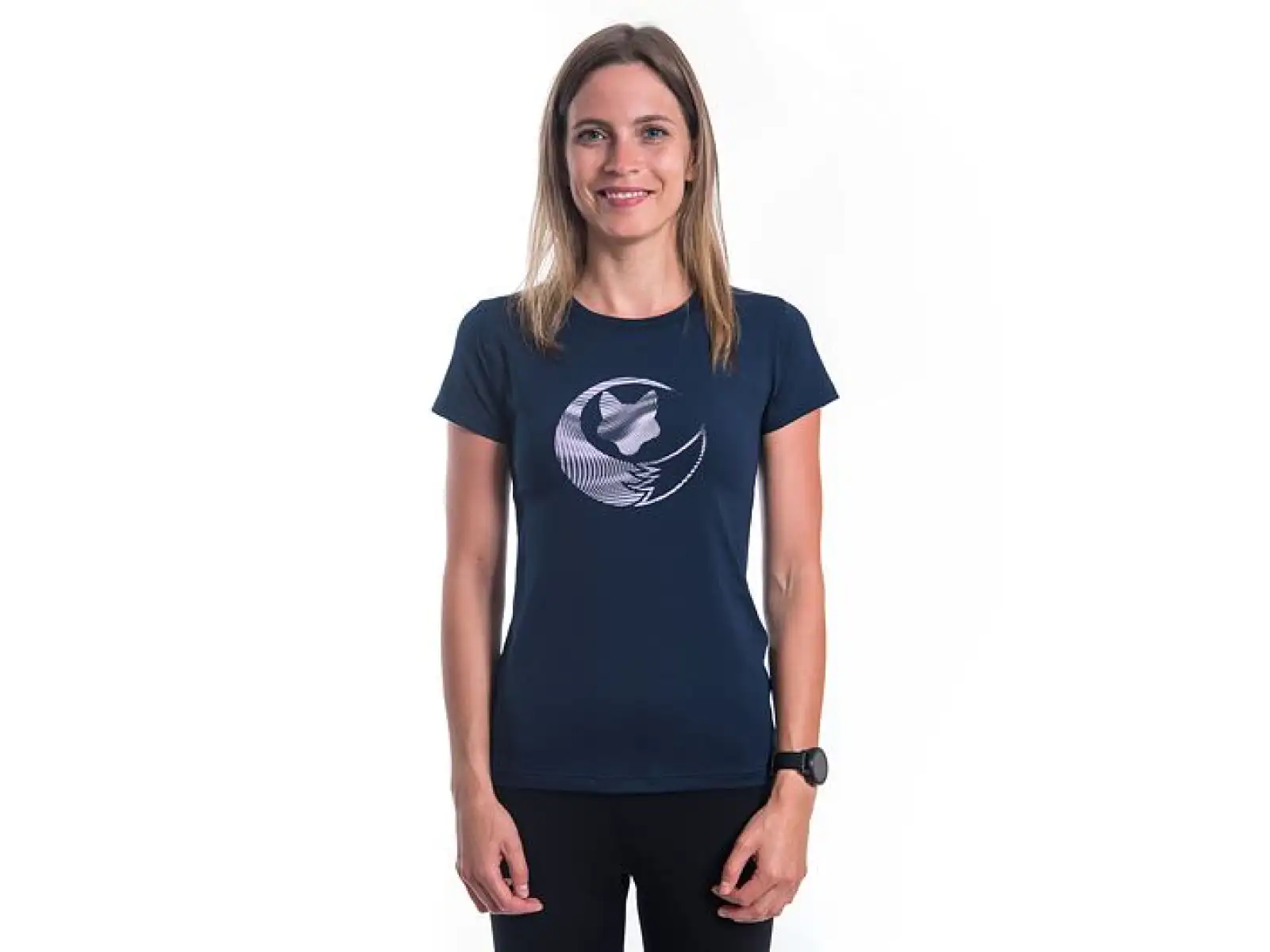 Sensor Coolmax Tech Fox dámske tričko krátky rukáv Deep Blue