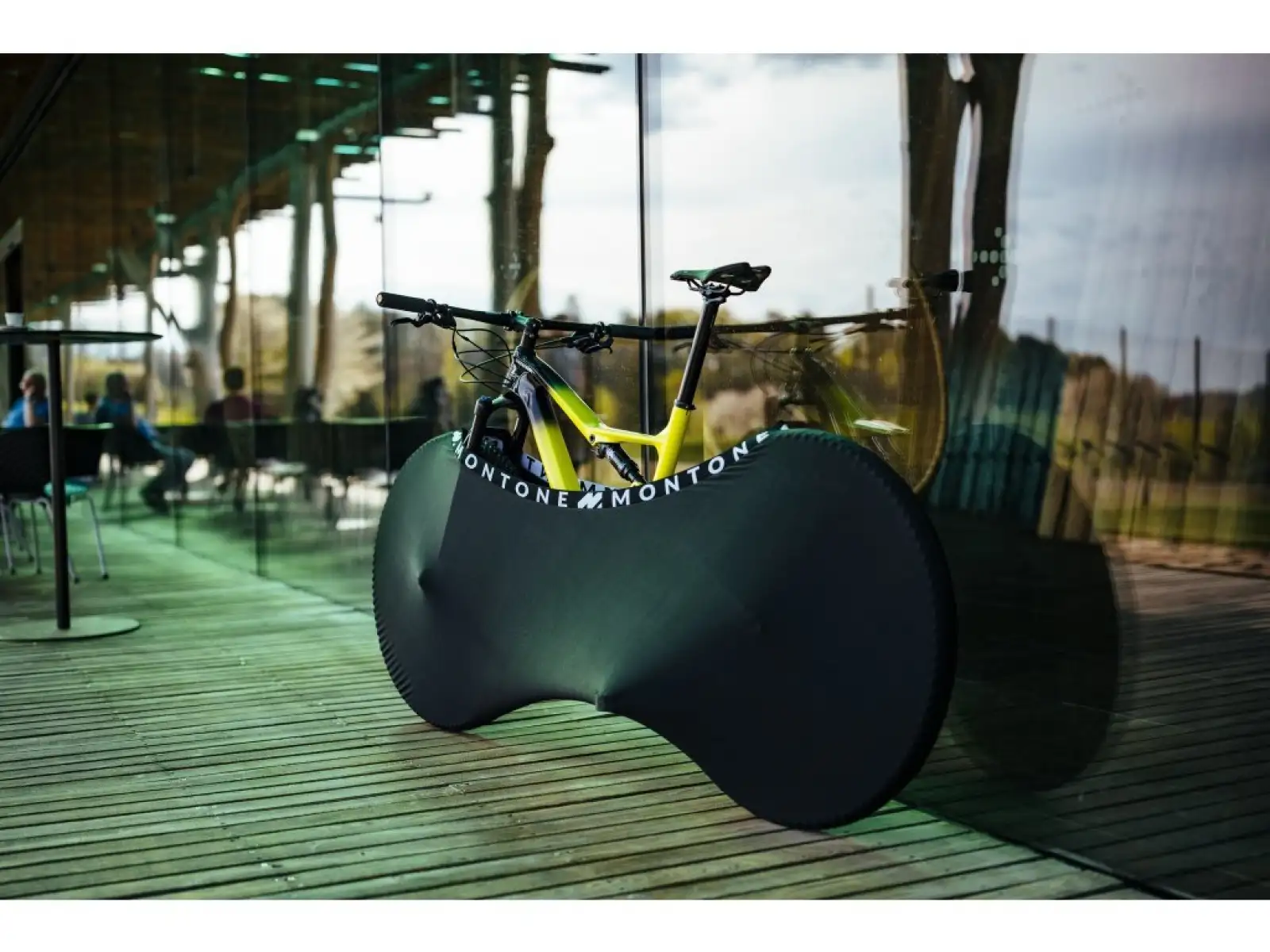 Montone bike mKayak 2.0 obal na bicykel pre vnútorné použitie čierna/biela