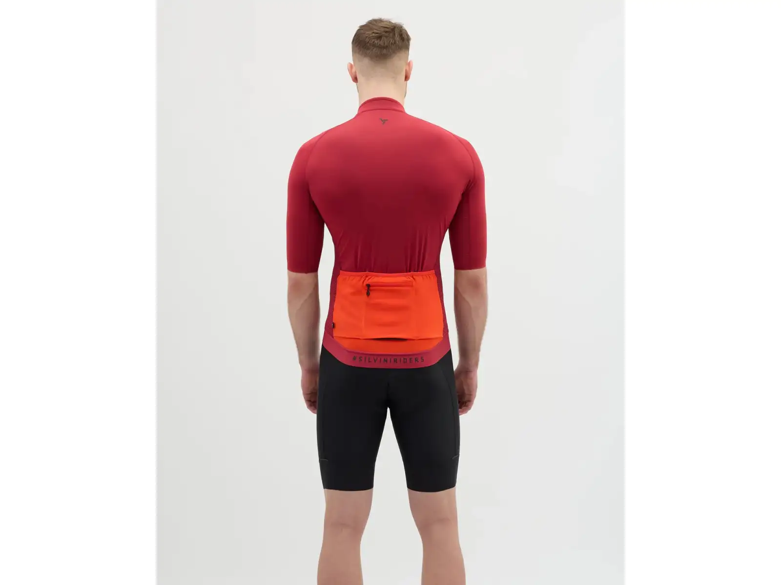 Silvini Mazzano pánsky dres krátky rukáv Merlot/Ruby