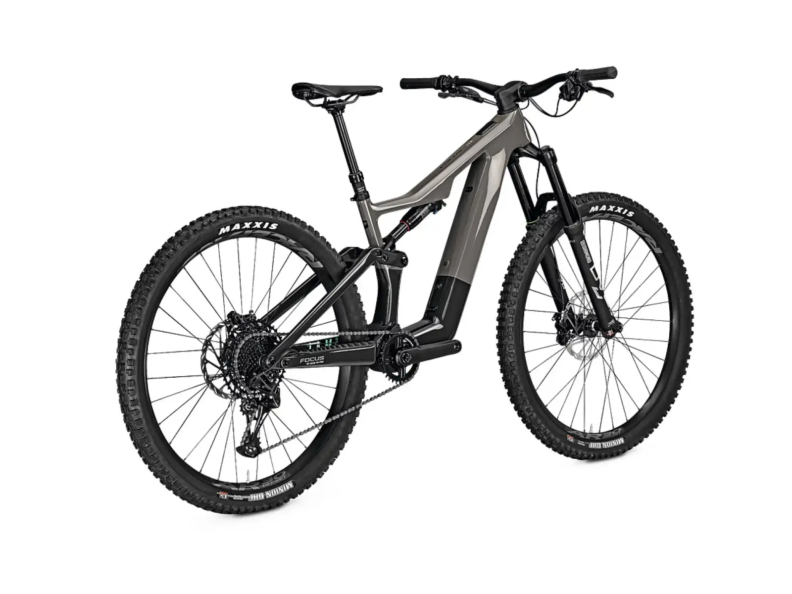 Focus Jam2 SL 8.7 DI 430 Wh horský elektrobicykel Moonstonegrey Glossy/Carbon Raw Glossy