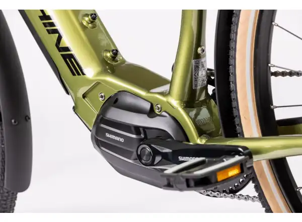 Rock Machine Gravelride e500 gravel elektrobicykel Matte Khaki/Black PREDVÁDZACIE