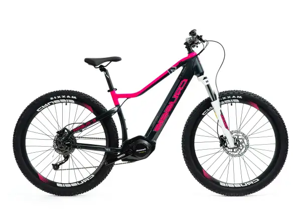 Crussis e-Guera 7.9-XS horský elektrobicykel čierna/ružová