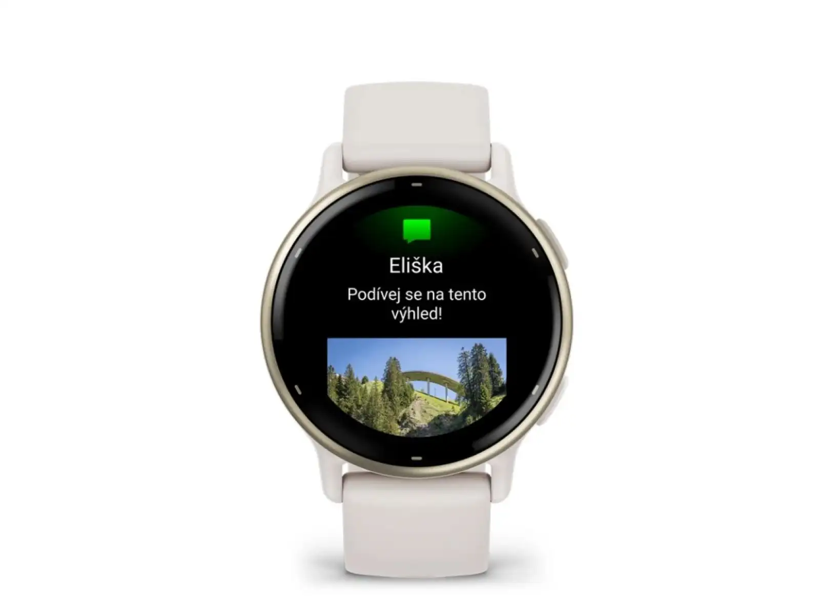 Garmin vívoactive 5 smart hodinky Ivory/Cream Gold