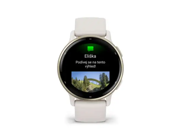 Garmin vívoactive 5 smart hodinky Ivory/Cream Gold