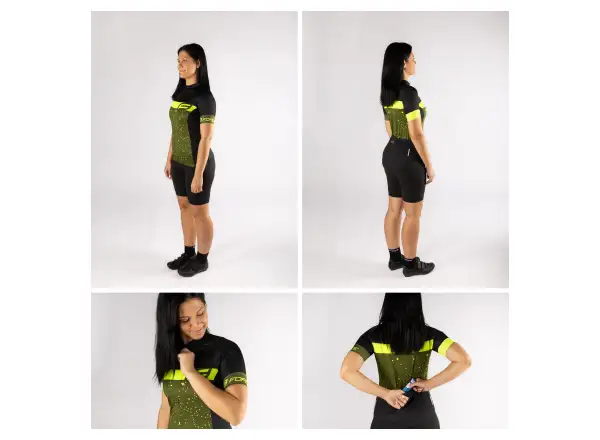 Force Spray Lady dámsky dres krátky rukáv army/fluo