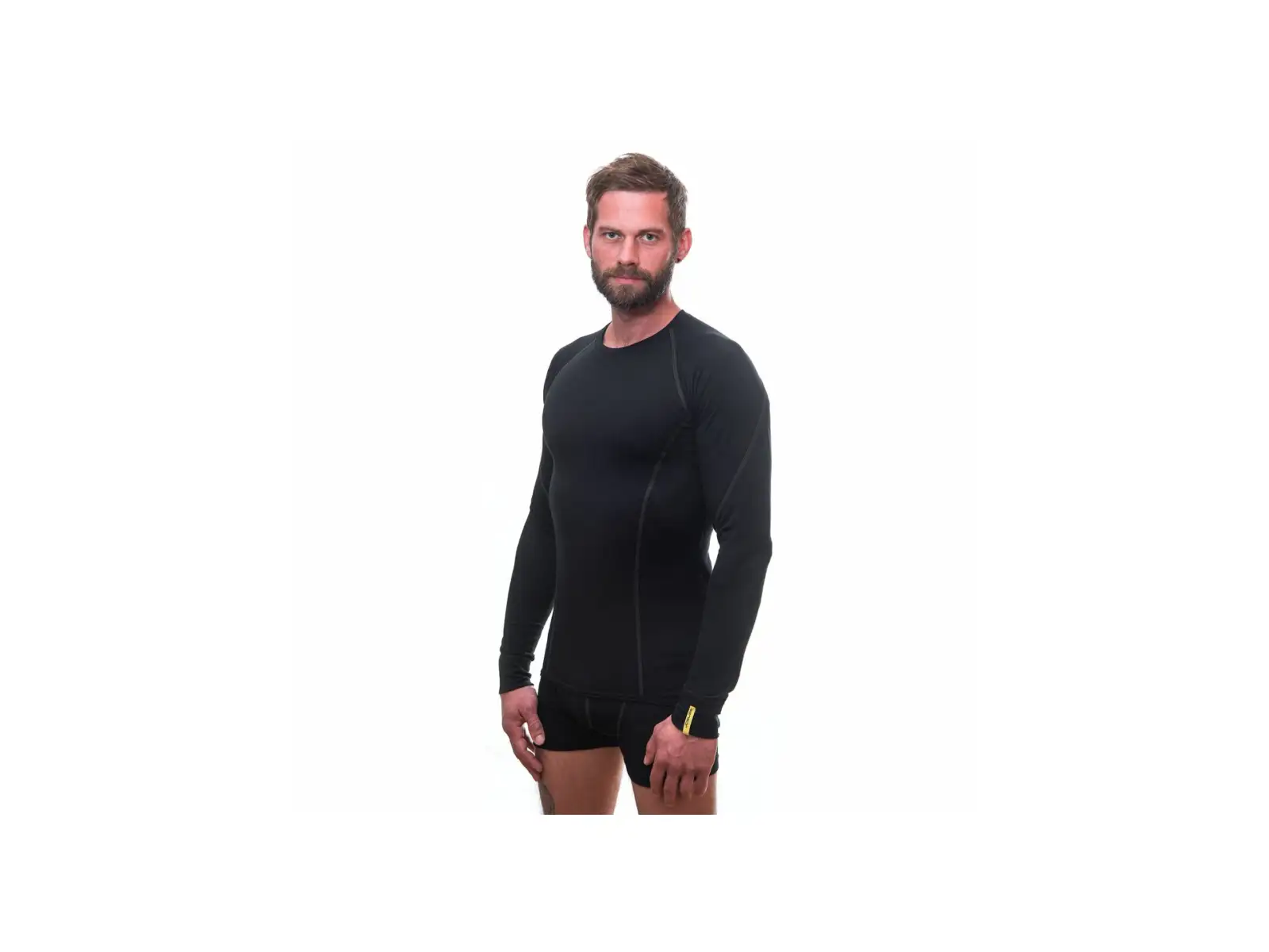 Sensor Merino Active pánske triko dlhý rukáv čierna